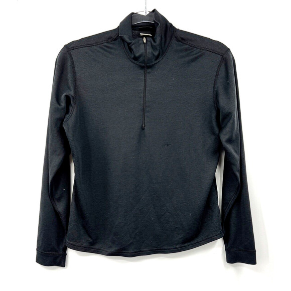 Patagonia Capilene Jacket Pullover 1/4 Zip Long Sleeve Black Size S‎ Womens - Picture 1 of 7